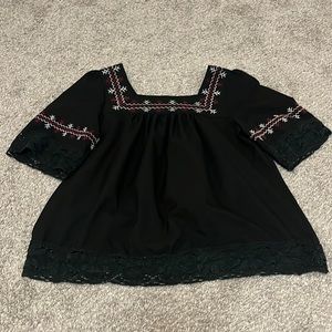 Mean Cute black top size small